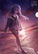 Italy 203 A4 plastic trasparent file folder "CD Kantai Collection - KanColle - KanColle Original Sound Track vol. VIII [Night]" Melon Books Purchase benefits