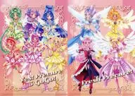 Yes! Precure 5 GoGo! & FRESH PRETTY CURE! A4 Clear File Set B (2 Sheets Set) "All Precure Exhibition ~ 20th Anniversary Memories ~"