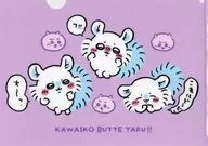 Flying squirrel & Chii Kawa (KAWAIKO BUTTE YARU!) A4 plastic trasparent file folder "Chii Kawa something small and cute"