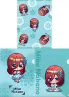 Sankyu Nakano / Deformed A4 Clear File Set (3-Pack) "Minna no KUJI Eiga The Quintessential Quintuplets -China Princess" plastic trasparent file folder Award