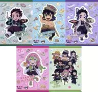 All 5-Type Set A4 plastic trasparent file folder "Demon Slayer: Kimetsu no Yaiba x Skylark Group" All focus on the taste! Lots of delicious food! The first campaign target menu order privilege