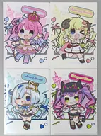 ホロライブ4期生 A4クリアファイル4枚セット 「バーチャルYouTuber ホロライブ hololive CITY’24」