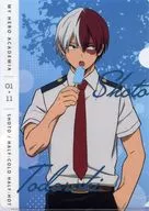 Shoto Todoroki original A4-size clear file "MY HERO ACADEMIA × FamilyMart" First target product Purchase benefits