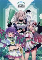 Tsuneyami Towa & 獅白 Botan & Hyakki Shobu A4 plastic trasparent file folder "Virtual YouTuber Hololive" STAGE : 0 (Stage 0) 2024 National Tournament Grand Final Visitor Special