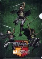 Ellen & Levi & Hanji Zoe Original Clear File "Attack on Titan x Joyful" Collaboration Menu Order Special