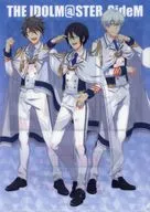 Kaoru Sakuraba, Hideo 握野 y Michio Sachi A4 original clear file "TR@VEL MEDLEY! with The Idolmaster Series - Produces your trip - JR Tokai × Idol japonés Master SideM" stamp rally complete special benefits