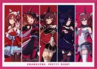 Collection original A4 plastic trasparent file folder "Umamusume Pretty Derby x Family Mart" target chocolate Purchase benefits