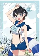 Ruka Sarashina (traje de baño marino) Clear file "Rent-A-Girlfriend"