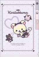 Ko Rilakkuma & Koaku Ma Usagi no Plush toy Ko Rilakkuma no Koaku mood theme mini index holder (A6) "Rilakkuma"