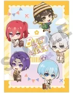 Yellow A4 Single Clear File Mini Character Travel "Blue Rock"