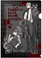 Minoru Koya & Yamadera Takumi A4 plastic trasparent file folder "Excuse me for taking blood at night."