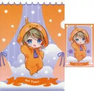 橙里 Sei A4 Clear File + Post Card "Virtual YouTuber Nana Shienku ×GiGO Campaign - Good Night. Fluffy Girls -" Target Crane Game Play Privilege