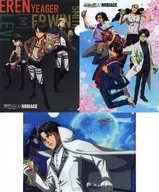 集合 オリジナルクリアファイル両面デザイン3枚セット 「進撃の巨人×NOBIACE」
