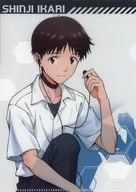 Shinji Ikari "Evangelion Jumbo Card Das / Flat Gashapon Mini Clear File Collection"