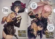 [A la Carte] Chico Illustration A4 Clear File Set "Light Novel : The Ghost of Crying Wants to Retire ~ The Strongest Party Nurturing Technique by the Weakest Hunter ~ Store Purchase benefits SS Collection VOL. 1-2" Bonus included with the set