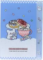 Hanamaru Ghost (Blue) Diecut Clear File 5P "Sanrio Character Connectors"