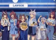 Key Visual A4 plastic trasparent file folder "Umamusume Cinderella Gray x LAWSON" Eligible Products Purchase benefits