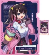 花芽なずな A4クリアファイル+クリアしおりセット 「バーチャルYouTuber ぶいすぽっ!×GiGO キャンペーン第3弾 ～CYBER GAMING MODE～」 クレーンゲームプレイ特典 第1弾