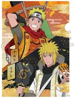 ナルト＆ミナト/サスケ＆イタチ クリアファイル 忍武者 「NARUTO-ナルト- 疾風伝」