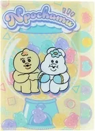 イエロー A4ダイカットクリアファイル5P 「んぽちゃむ」