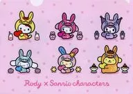 着ぐるみRODY×サンリオキ A4クリアファイル 「RODY×サンリオキャラクターズ」