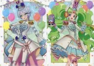 紫京院ひびき＆ファルル A4クリアファイルセット 「まるくじ アイドルタイムプリパラ 【ゆめ☆わくマーチングコーデ】」 小吉-2