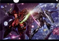 νガンダム＆サザビー A4クリアファイル 「機動戦士ガンダム 逆襲のシャア×REALFORCE」 東京ゲームショウ2025 X投稿キャンペーン特典