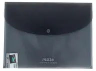 エンベロープ付きクリアファイル7P mitte マットブラック