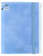 ゴムバンド付きクリアファイル5P＋F mitte ライトブルー