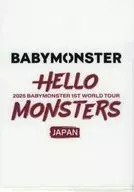 BABYMONSTER オリジナルA5クリアファイル 「Blu-ray 2025 BABYMONSTER 1st WORLD TOUR ＜HELLO MONSTERS＞ IN JAPAN ～2025.04.13 K-ARENA YOKOHAMA～」 応援店購入特典