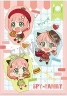 B.アーニャ・フォージャー(チョコレート＆アップルパイ＆サンドイッチ) A4シングルクリアファイル/食べ物 描き起こし 「SPY×FAMILY」