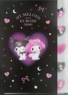 マイメロディ＆クロミ ドリーム A4ダイカットクリアファイル5P 「サンリオキャラクターズ」