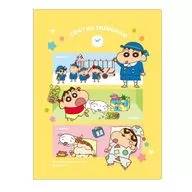 野原しんのすけしんちゃんの１日 ポケット付きキラキラA4ファイル 「クレヨンしんちゃん」