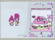 エスターバニー＆マイメロディ ホワイト スパンコール入りクリアファイルA5W 「Esther Bunny -エスターバニー-×サンリオキャラクターズ マイメロディ」