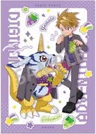 石田ヤマト＆ガブモン/高石タケル＆パタモン(フルーツパーティー) A4シングルクリアファイル 「デジモンアドベンチャー」