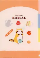 ピクニック A5クリアファイル(3PK) 「あらいぐまラスカル」