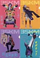 全4種セット オリジナルA4クリアファイル 「バーチャルYouTuber にじさんじ 3SKM × セブンイレブン」 対象商品購入特典