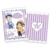 B.水走龍仁＆菖蒲虎幸 山野でこ先生 描き下ろし A4クリアファイル パジャマver. 「しゅきしゅきMAXハート」