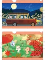 秋 カレンダーシリーズ A5クリアファイルセット 「どこでもいっしょ」