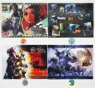 4-Type Set Visual Mat & Sticker "Ichiban KUJI MONSTER HUNTER 10th Anniversary" F Prize