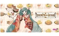 A. Hatsune Mikku Desk Mat "SNOW MIKU 2024"