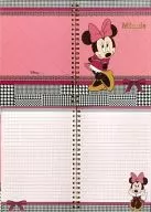 Minnie Mouse A5 ring note 「 Disney 」 Limited to Disney Store