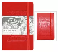 logo图案(烫金/红色)ルールドスクエアードポケット(方格)「进击的巨人展×MOLESKINE」