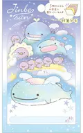 Jinbeue先生和星空Penguin主題(紫色×藍色)模切便箋