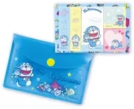 Sticky note in Plush toy pouch "I'm Doraemon"