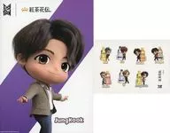 Jong Kuk (BTS / BTS) B5 Note (with sticker) "TinyTAN× Beni Chabana Den" Target Products Purchase benefits