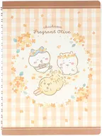 チェック(フレグラントオリーブ) リングノートA5 「ちいかわ」