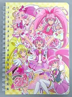 Cure Blossom & Cure Melody & Cure Happy & Cure Heart & Cure Lavely W Ring Note B6 "Precure 20 th Anniversary Series"