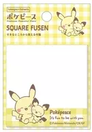 A. Poke-Peace Square Sticky Note "Pocket Monsters"