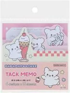 Hanamaru Ghost (Pink) die-cut block sticky note "Sanrio Character Connectors"